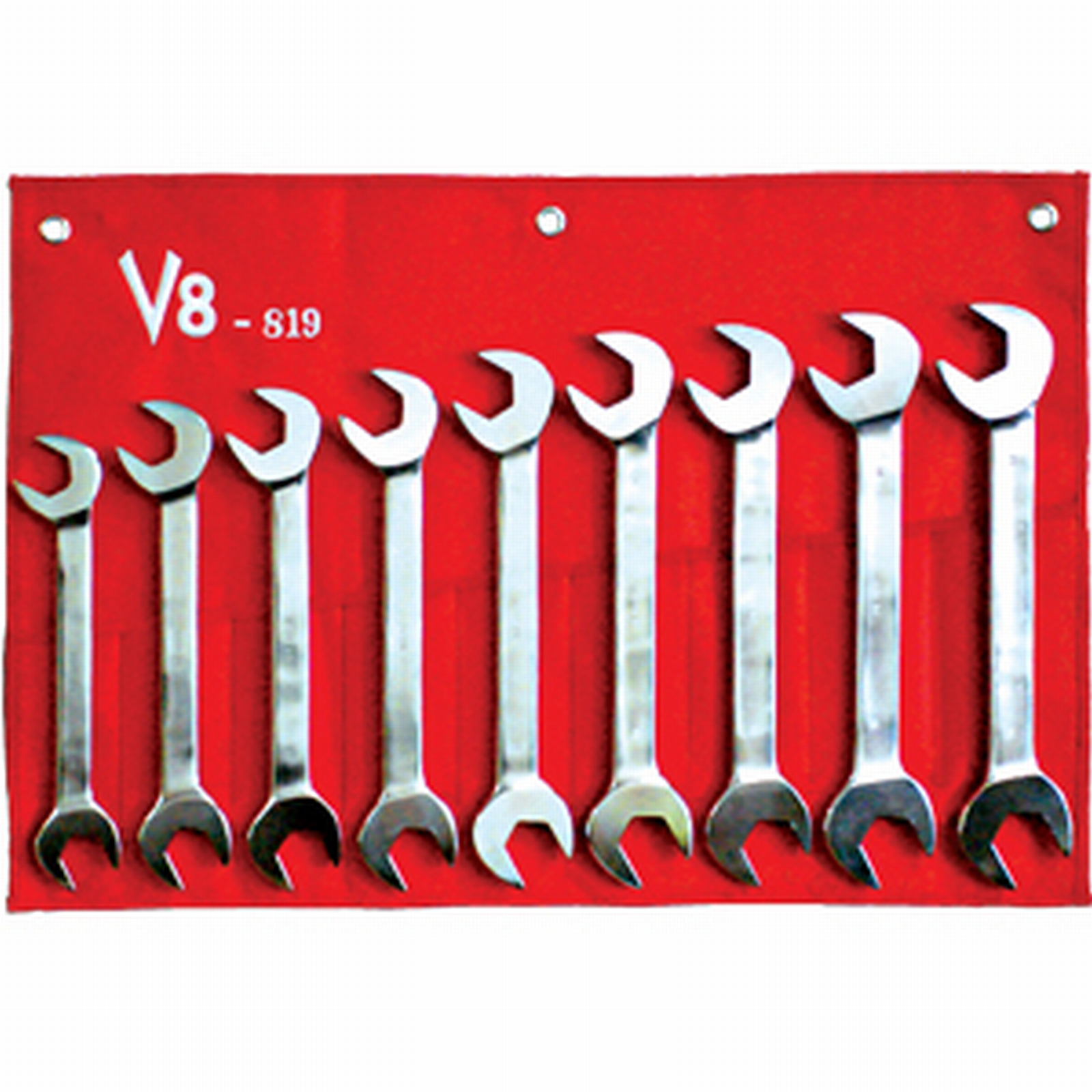 V8 TOOL 819A BIG ANGLE WRENCH METRIC 9 PIECE JUMBO  ANGLE WRENCH 24 TO 32mm