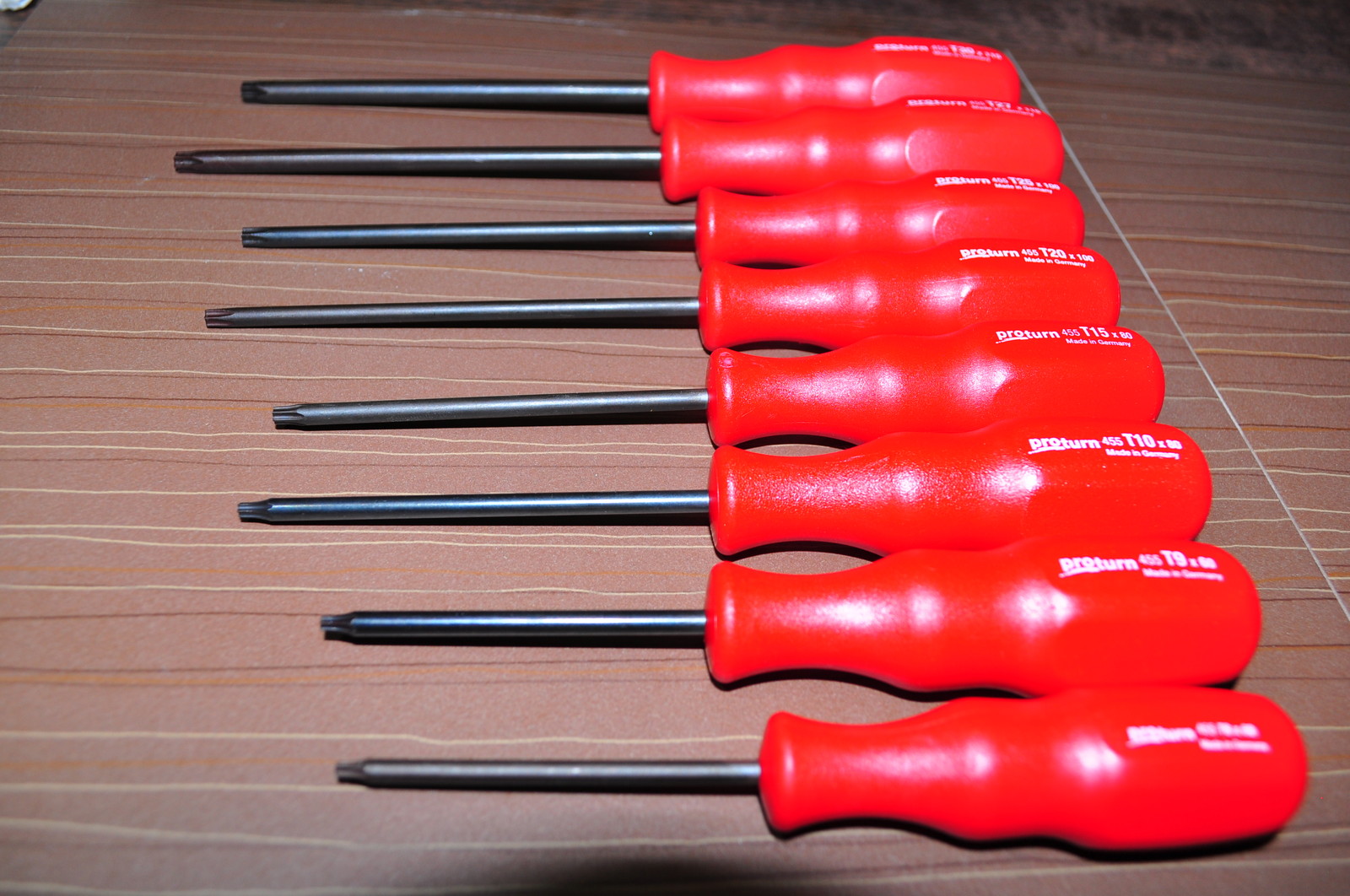 Wiha TORX Screw Driver T8 to T30 Precision Tips 8 PIECES PROTURN Made in Germany