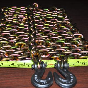 5/16" x 25 Ft Alloy Steel Tow Chain w Clevis Grab Hook  BTC Campbell Made in USA