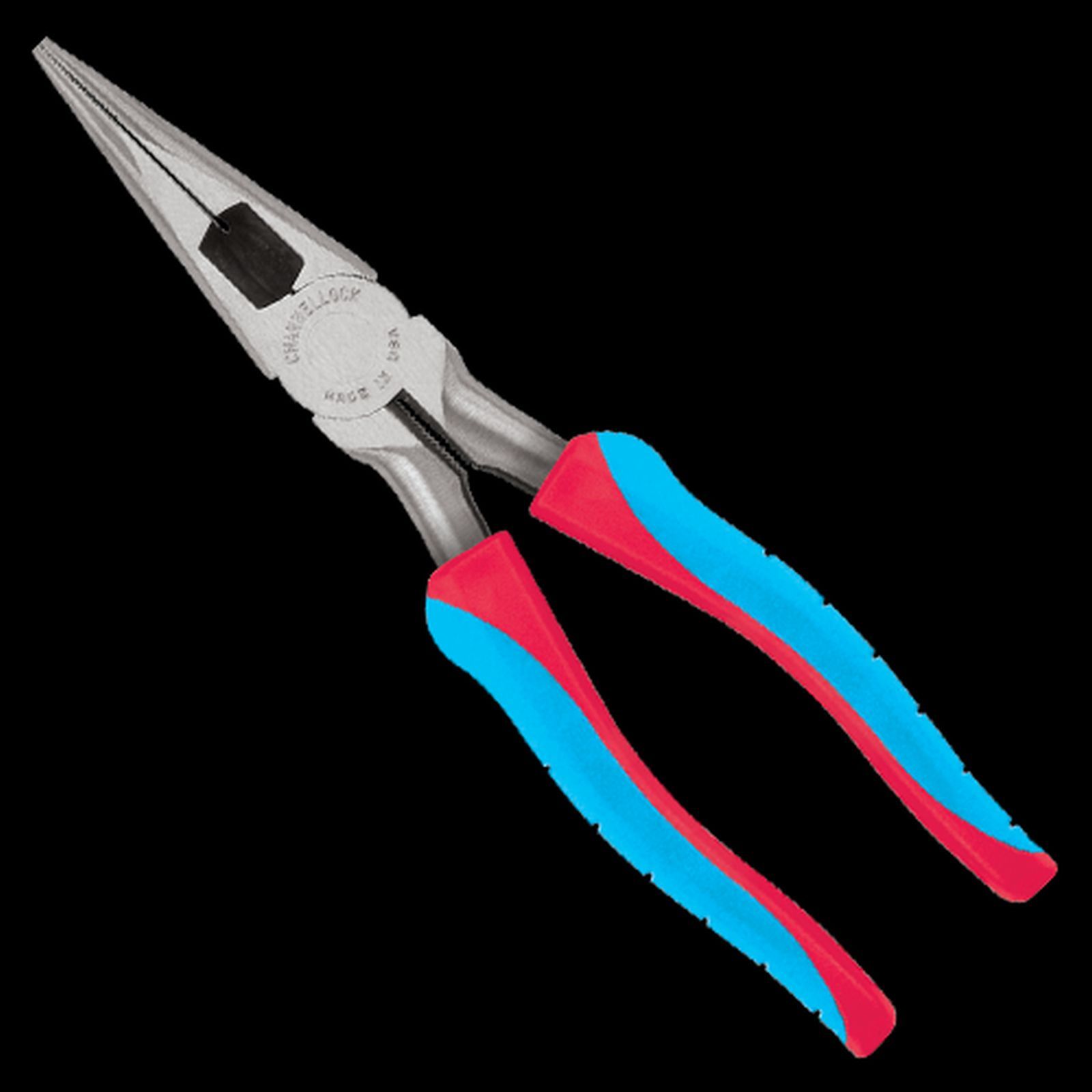 Channellock 318CB 8-3/8" 212 MM Code Blue Long Nose Plier with Side Cutter USA