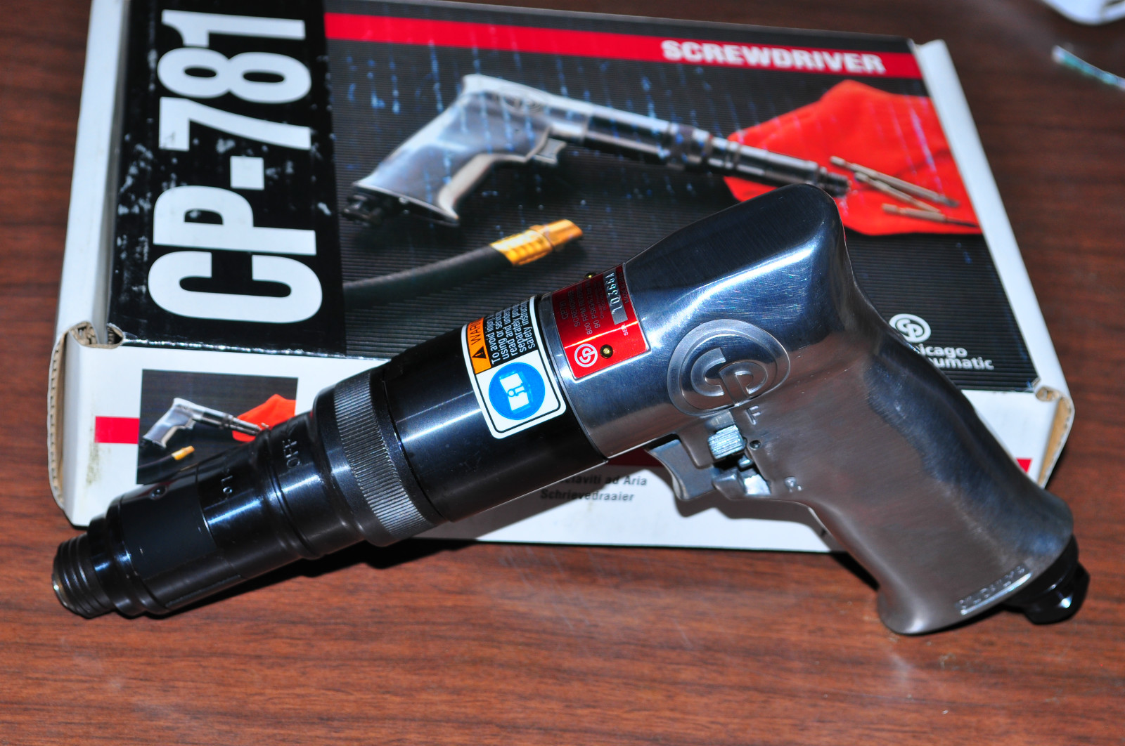 Chicago Pneumatic 781 Pistol Grip Screwdriver w Roller Clutch,External Clutch