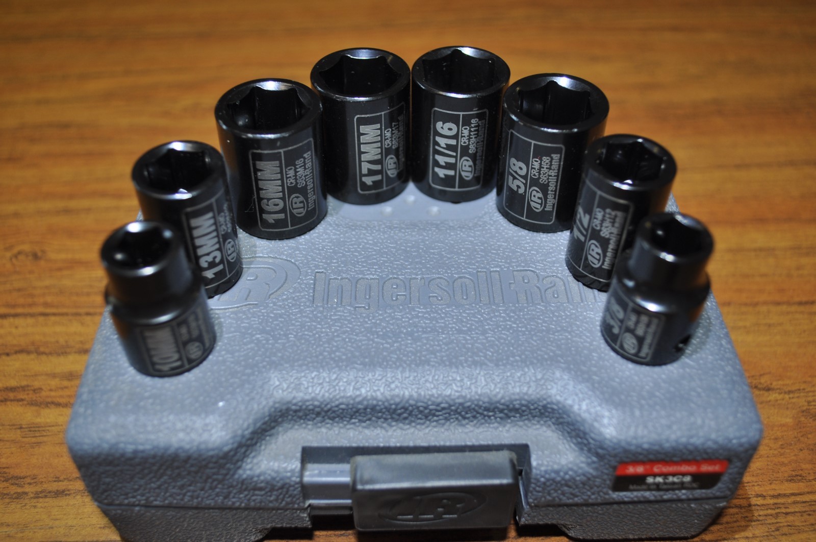 Ingersoll Rand SK3C8 8-Pc. 3/8-In. Drive Metric & SAE Impact Socket Set