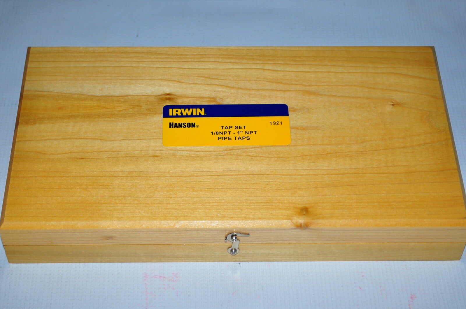 Set Npt Threads Wooden Case Hcs Taper Pipe Tap Set by Hanson 6 Pc 