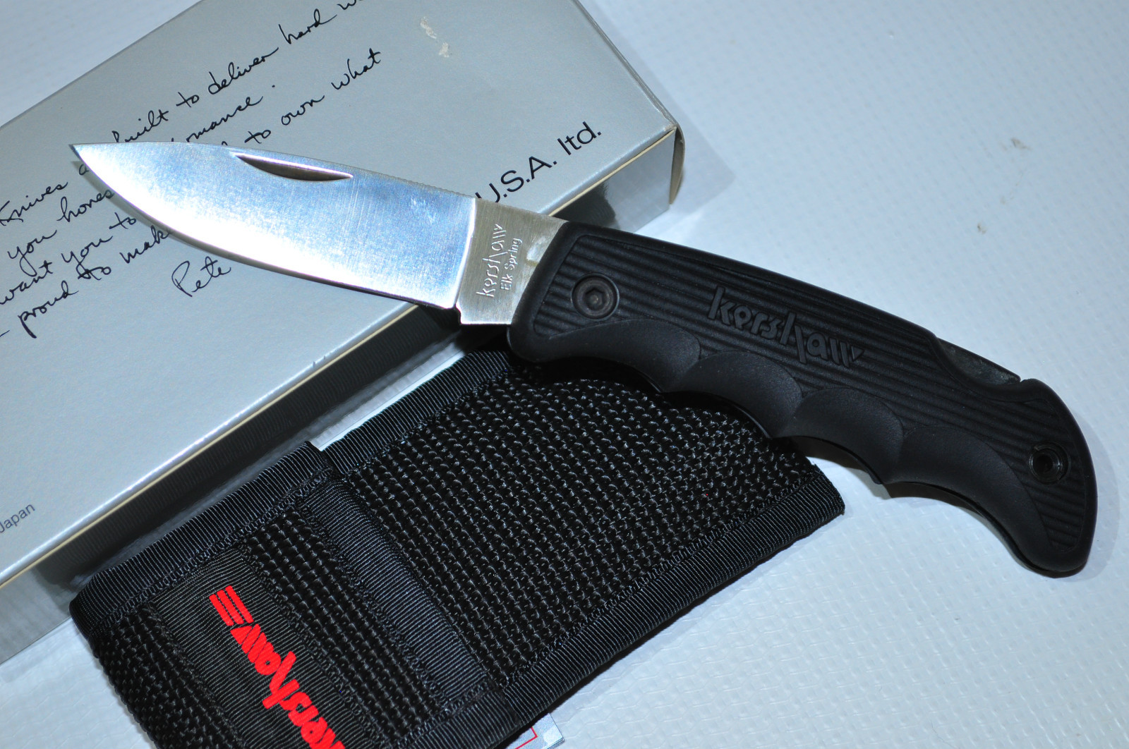 KERSHAW 1046 ELK SPRING LOCKBACK FOLDER PLAIN BLADE  KNIFE MADE IN JAPAN