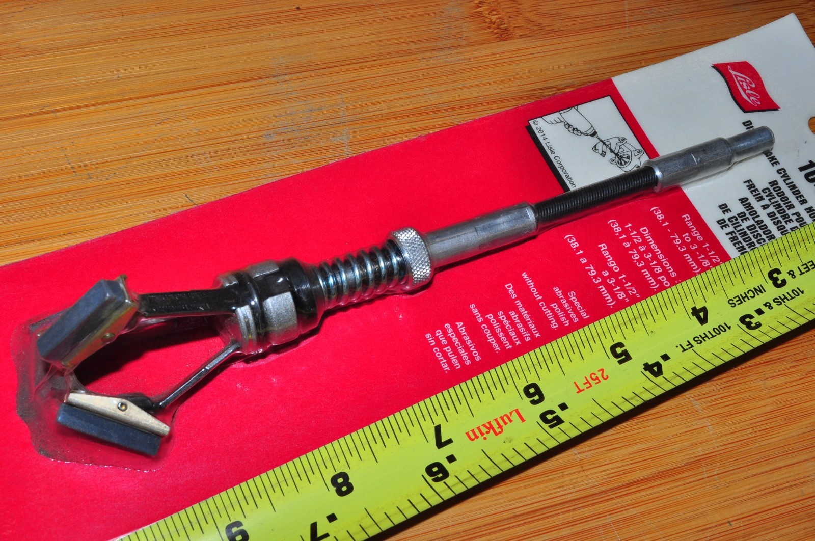 Lisle 10400 Disc Brake Hone For 1 1/2" to 3 1/8" Disc Brake Cylinders made in US