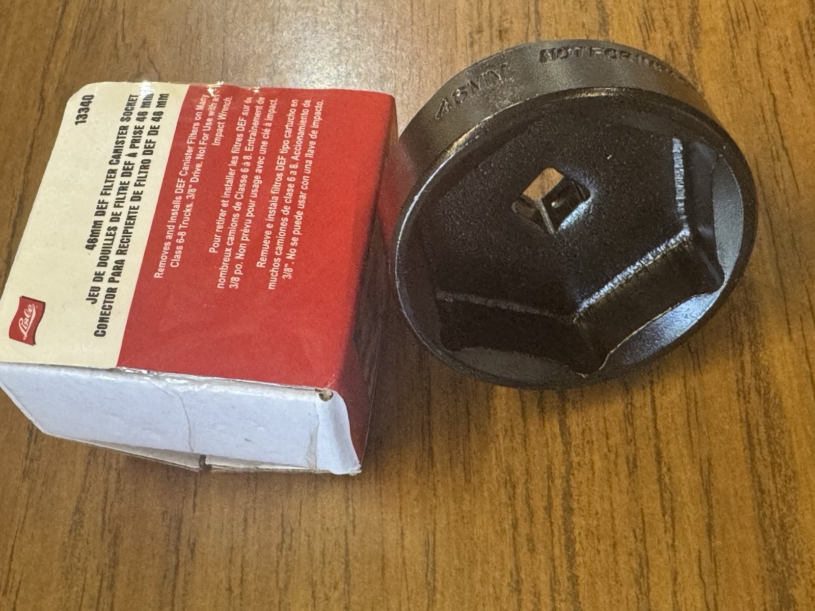 Lisle 13340 DEF Filter Socket, 46mm for DEF Canister Filters on Many Class 6-8