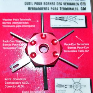 Pack-Con and Weather-Pack terminals removal tools on GM C3 Systems. LISLE 14900