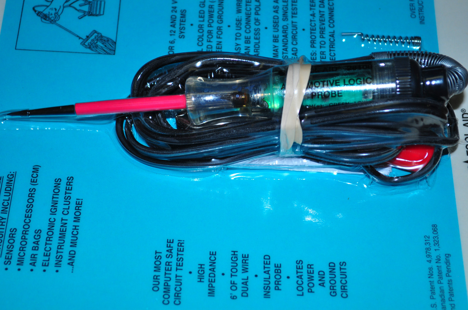 S & G Tool Aid 28100 Computer Safe Automotive Logic Probe Circuit tester 6,12V24