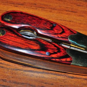 Sheffield Multi Purpose Knife Tool Hardwood Handle Brass Bolster 3-3/4" 9 in one