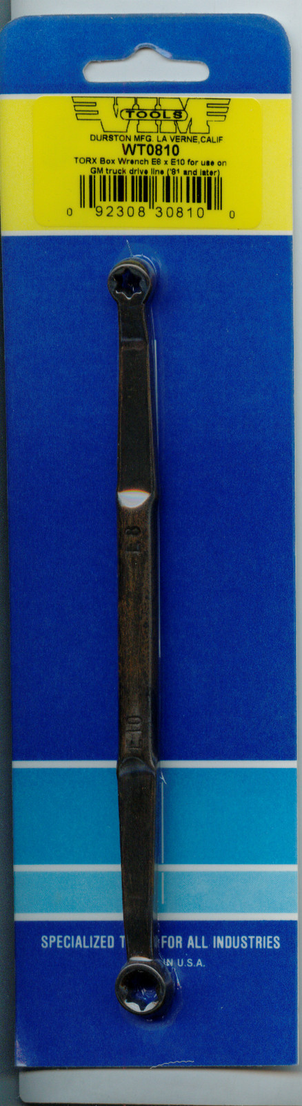 TORX BOX WRENCH E8 & E10 FOR GM TRUCK DRIVE LINE VIM WT0810