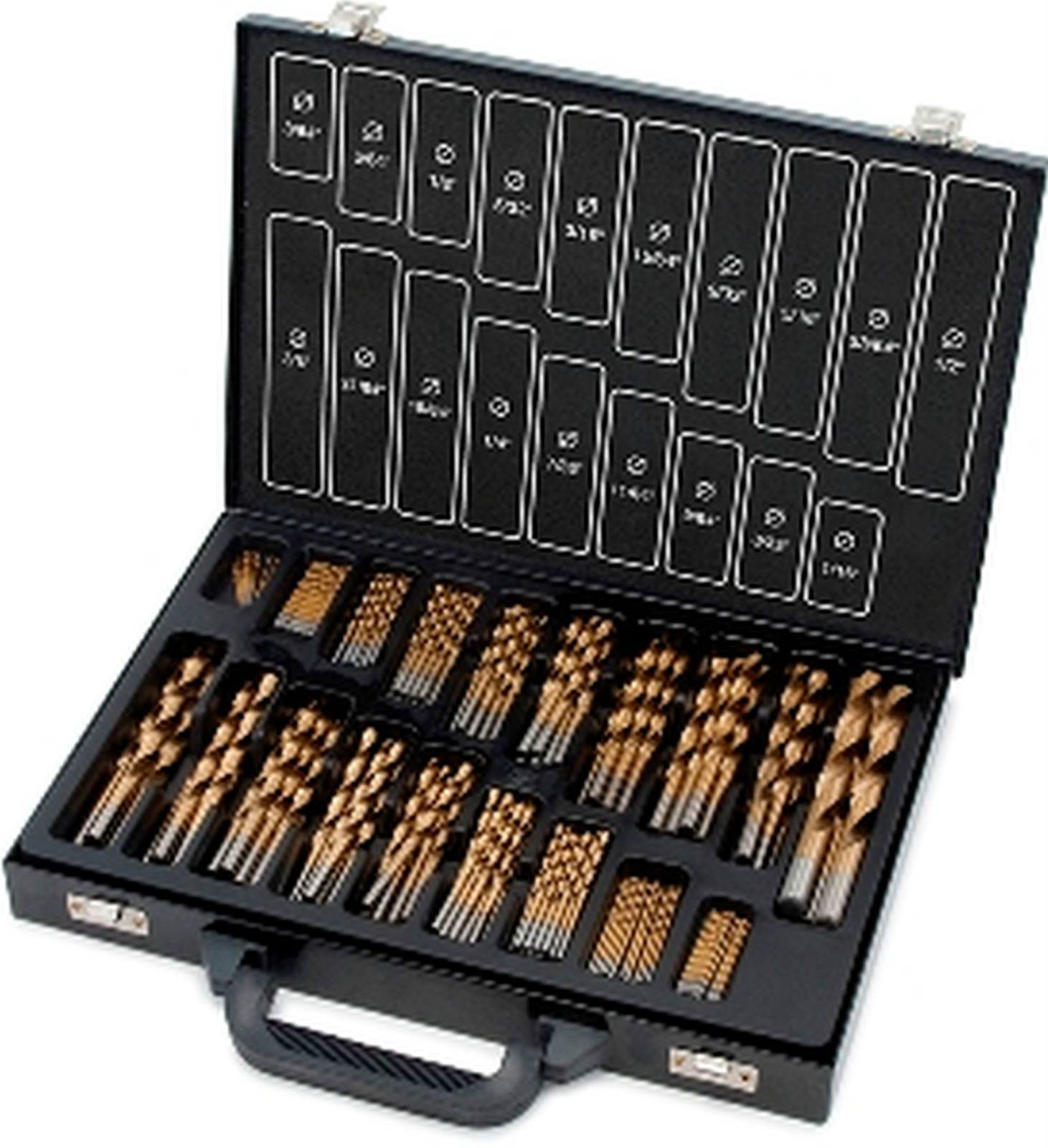 Titan 170 Pc. Titanium Coated Drill Bit Set TIT 11170 Pack in Strong metal case