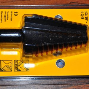 UNIBIT # 21 STEP DRILL 3/4 -Thru 1-3/8-Inch by 1/2-Inch Shank  IRWIN 15221 USA