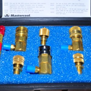 UNIVERSAL A/C ADAPTER SET 8 PCS MASTERCOOL 91174 Made in USA