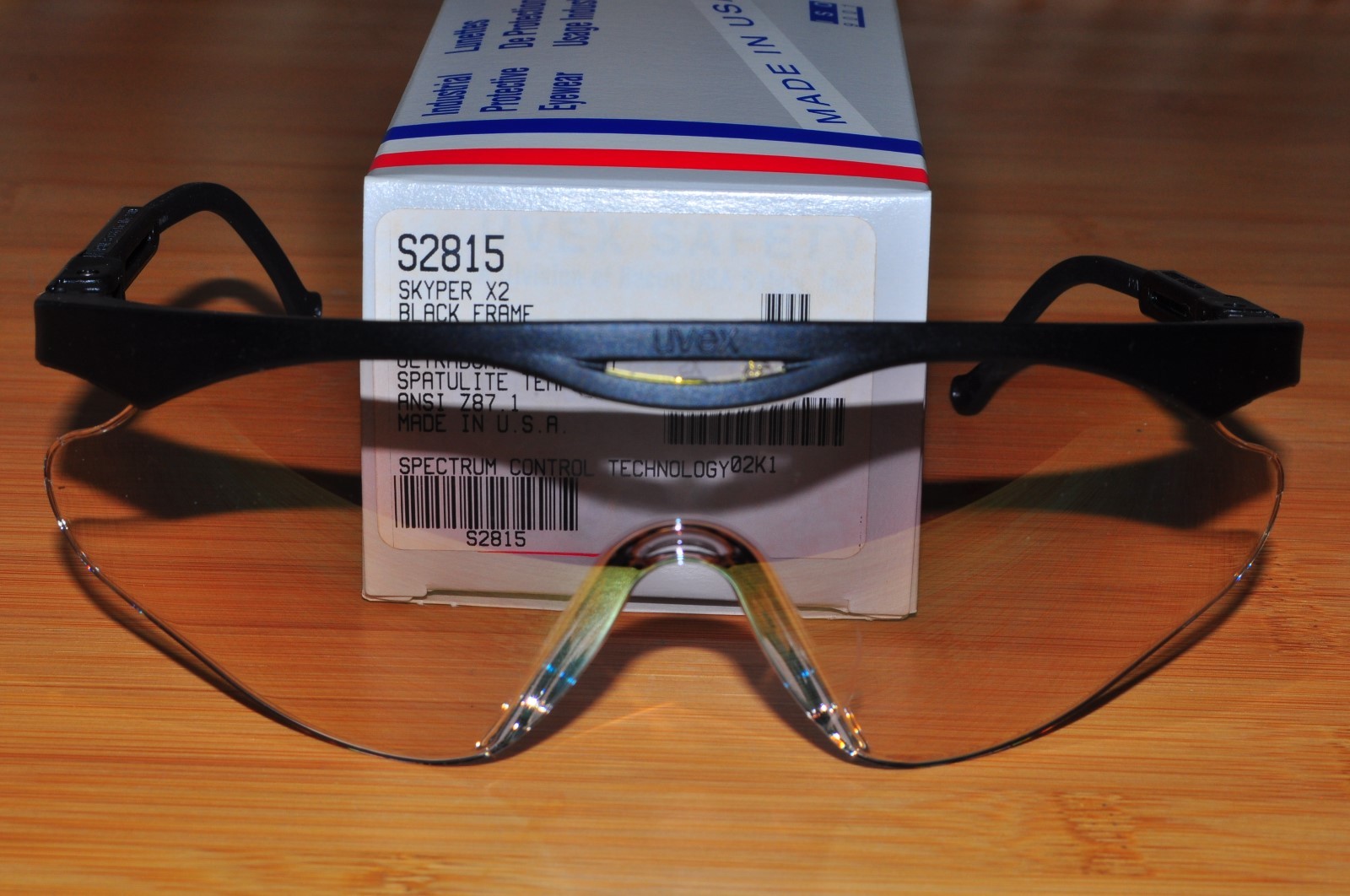Uvex Eyewear Safety Glasses Skyper X2 S2815 Black Frame SCT-Reflect 50 Lens USA