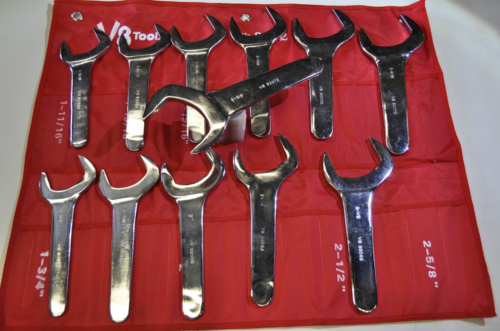 V8 Tools V8T 9212  12 Pc. Jumbo Service Wrench Set  1-11/16" TO 2-5/8" -9212
