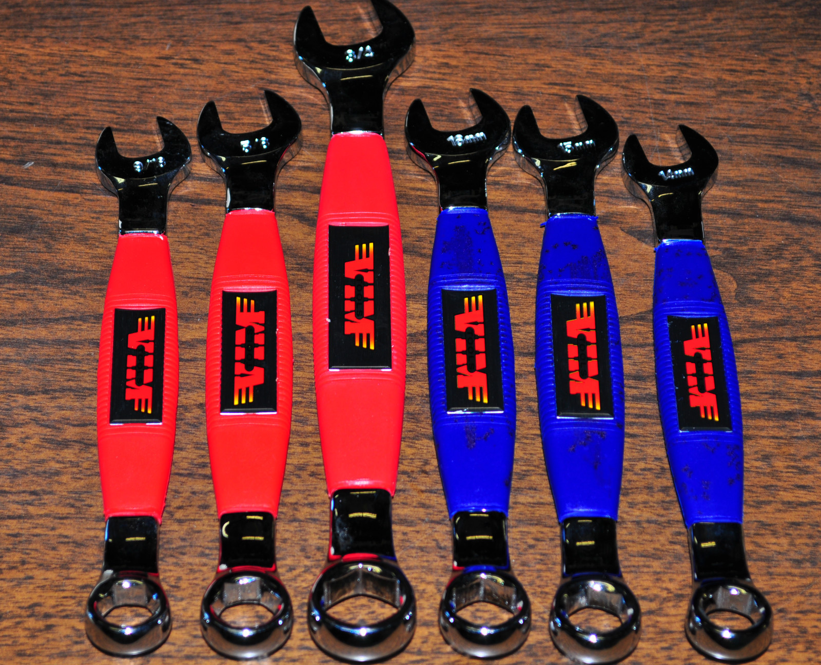 VIM Tools LWR100 OPEN BOX Wrench Set 6 PCS INCL 9/16, 5/8 & 3/4in.&14,15,16 MM