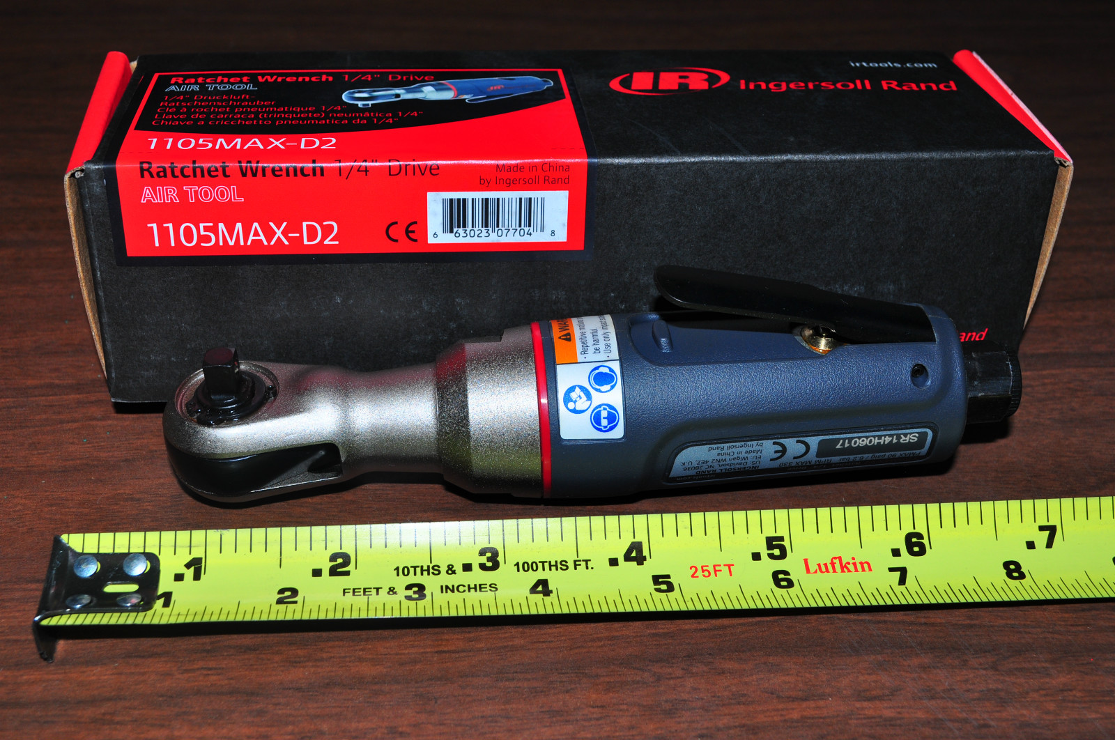 1/4" Drive Composite Max Mini Air Ratchet Ingersoll Rand IR 1105MAX-D2