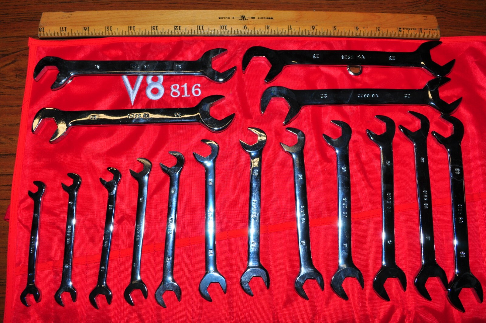 16 Piece METRIC Angle Wrench Combination Set From 8 MM to 23mm V8T816 BRAND NEW!