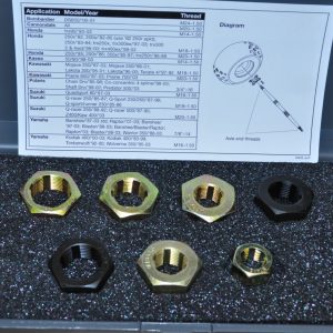 7-PC Dies ATV AXLE END THREAD RESTORER KIT Lang 801: M14-1.50, M16-1.50, M18-1.5
