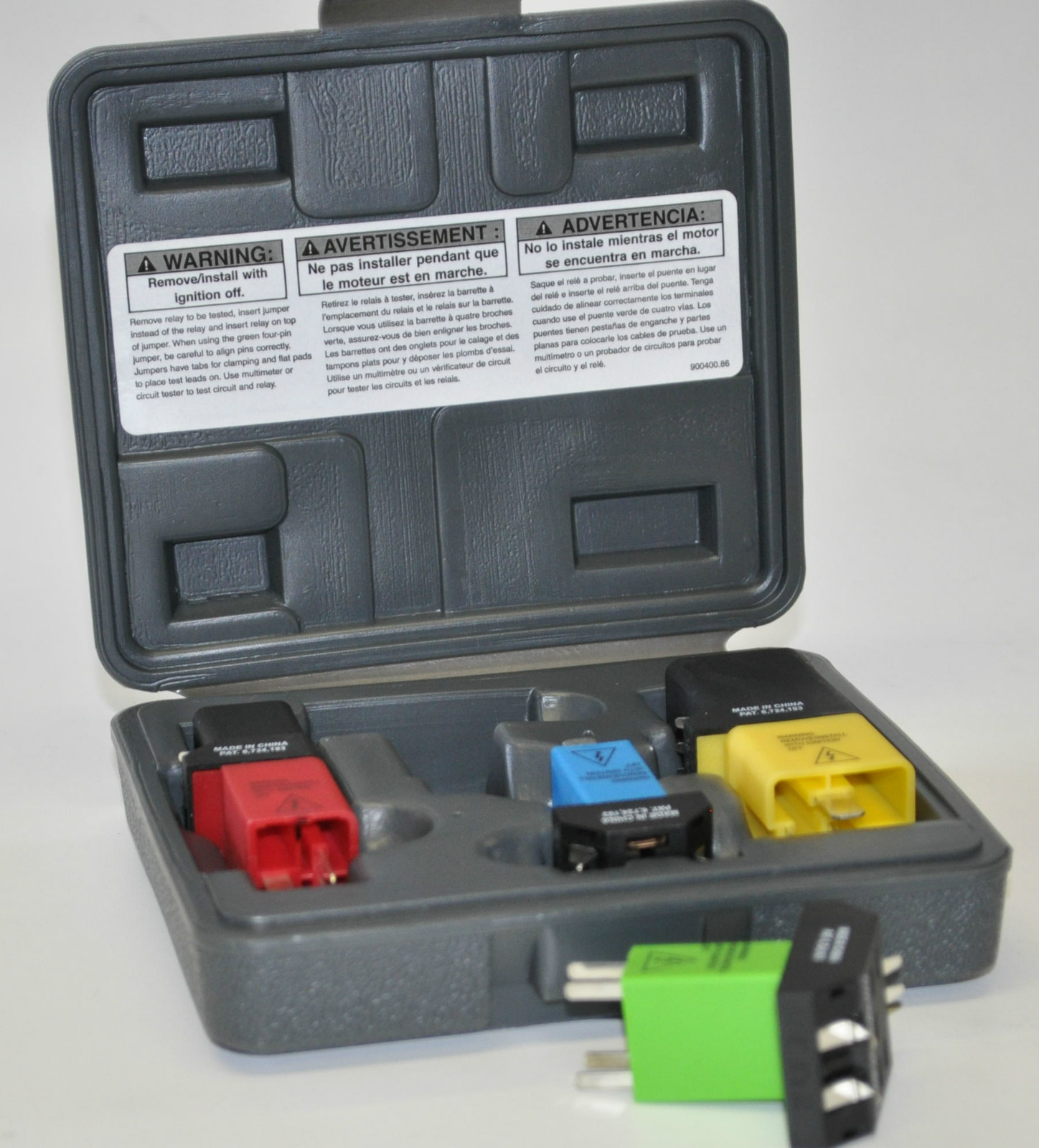 AUTOMOTIVE AUTO CAR RELAY TEST TESTER TESTING JUMPER JUMPING CIRCUIT TOOL KIT