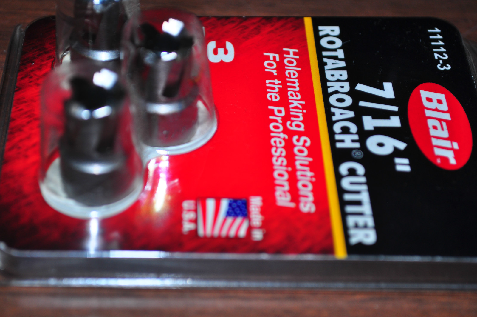 BLAIR 11112-3 ROTABROACH CUTTERS  7/16"  3 PACK MADE IN USA