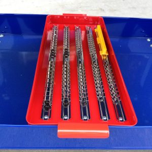DTX-540 Socket Tray Rack for 1/4",3/8",1/2"Hold 90 Clips sockets &20 bits holder