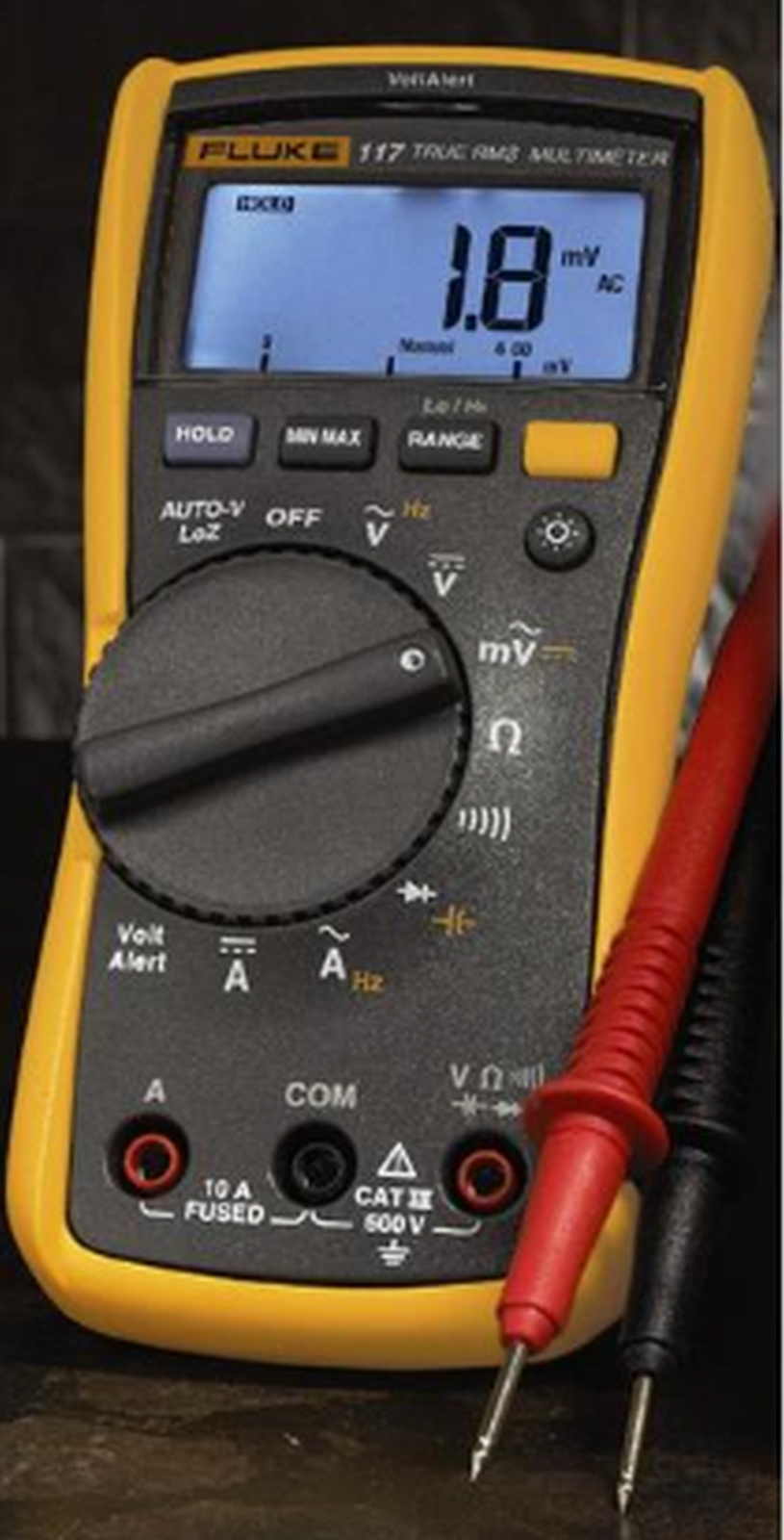 Fluke 117 Electrician’s True RMS Digital Multimeter with Non-Contact Voltage