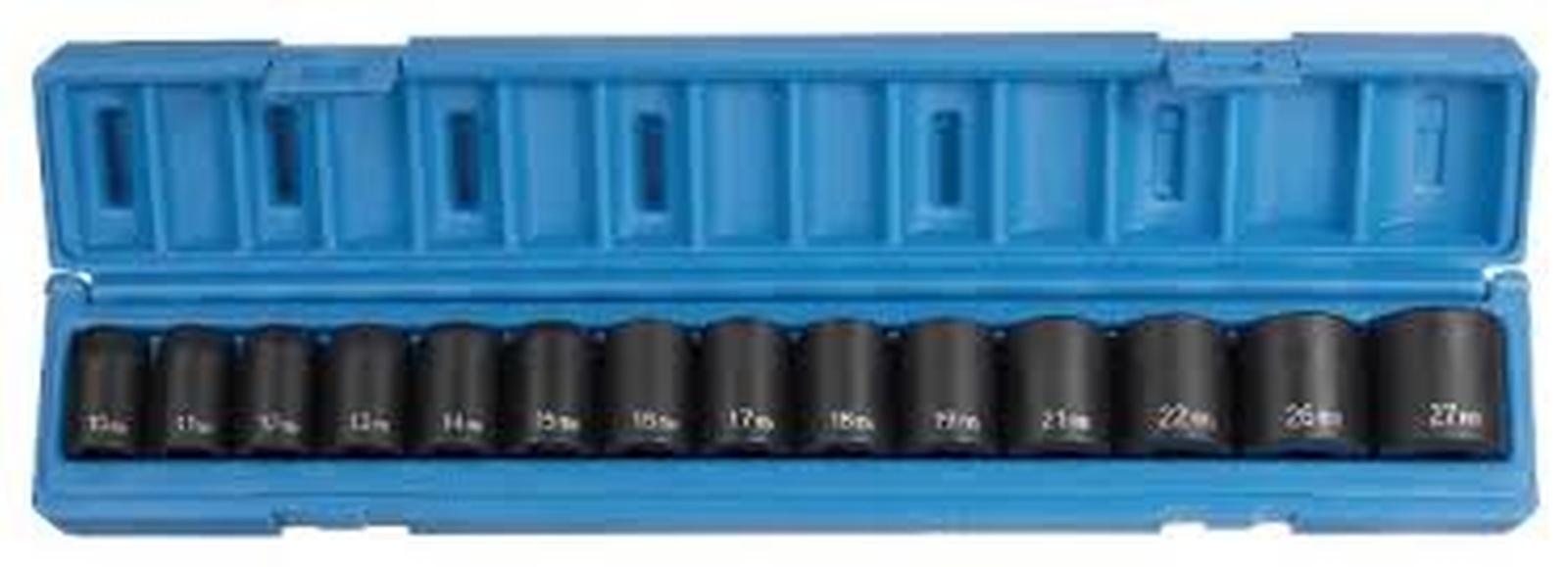 Grey Pneumatic (1412M) 1/2" Dr 10MM To 27MM 14pcs Impact Socket Set