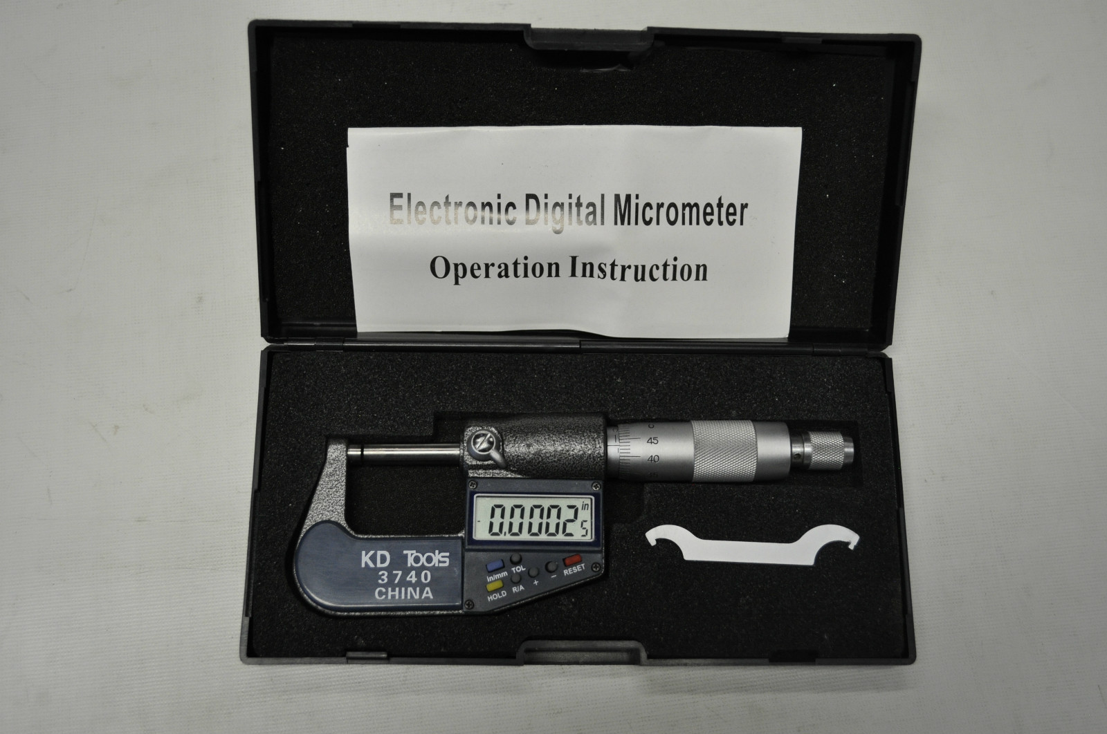 KD 3740 K-D 3740 Digital Outside Micrometer 0 to 1in