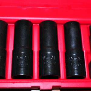 KEN TOOL 30119 5 PC. THIN WALL FLIP SOCKET SET W/3" EXTENSION MADE IN USA