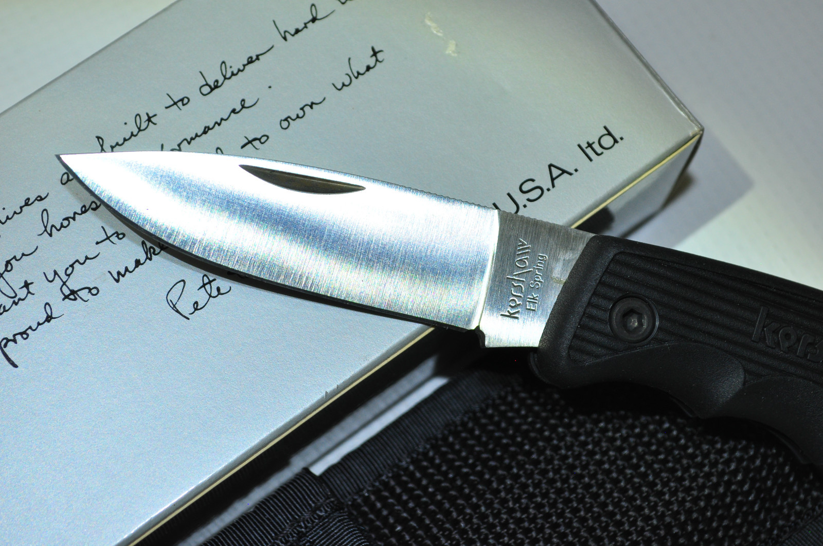 KERSHAW 1046 ELK SPRING LOCKBACK FOLDER PLAIN BLADE  KNIFE MADE IN JAPAN