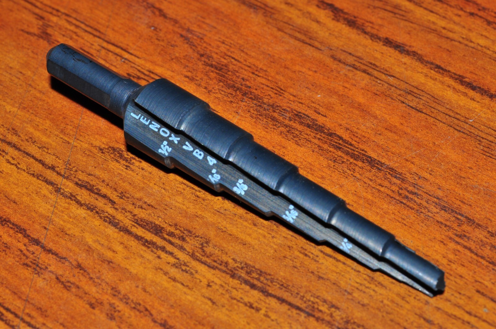 LENOX VARI-BIT VB4 STEP DRILL BIT 6 HOLE 3/16" THRU 1/2"; 1/4" SHANK MADE IN USA
