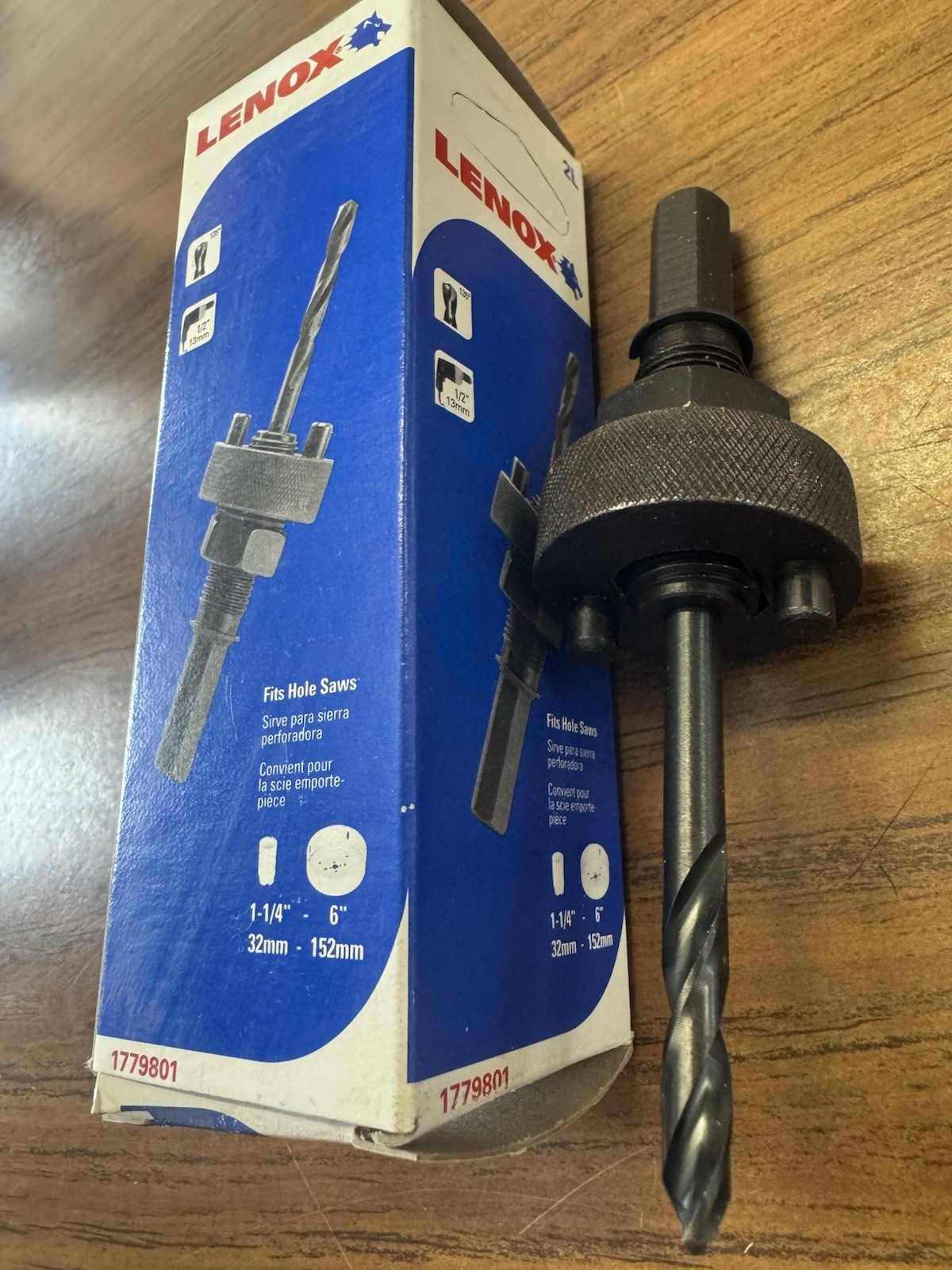Lenox Tools Hole Saw Arbor, 2L fits hole saw 1-1/4" to 6" Made in USA