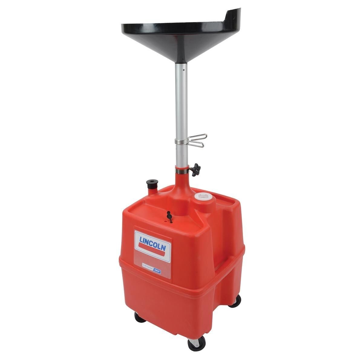 Lincoln 3518 Lubrication Portable Plastic Fluid Waste Dra 18 Gal 40-77" Funnel
