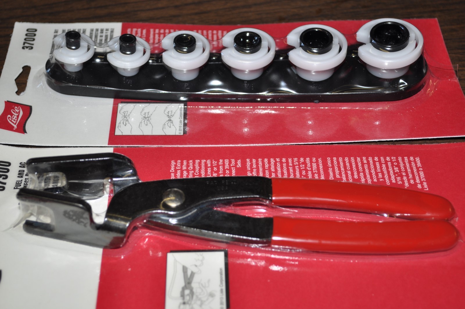 Lisle 37300 Fuel and AC Disconnect Pliers with #37000 Adapter Made in Usa