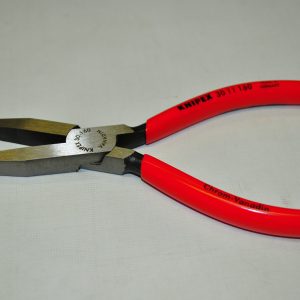 Long, trapezoidal jaws, knurled gripping  6.25" Long nose Plier Knipex 3011 160