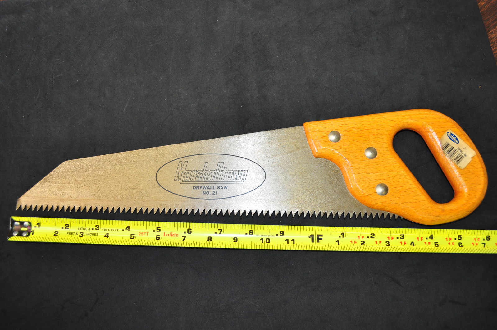 MARSHALLTOWN 21 DRYWALL SAW 17-1/2" OVERALLMADE IN USA LITTLE RUST