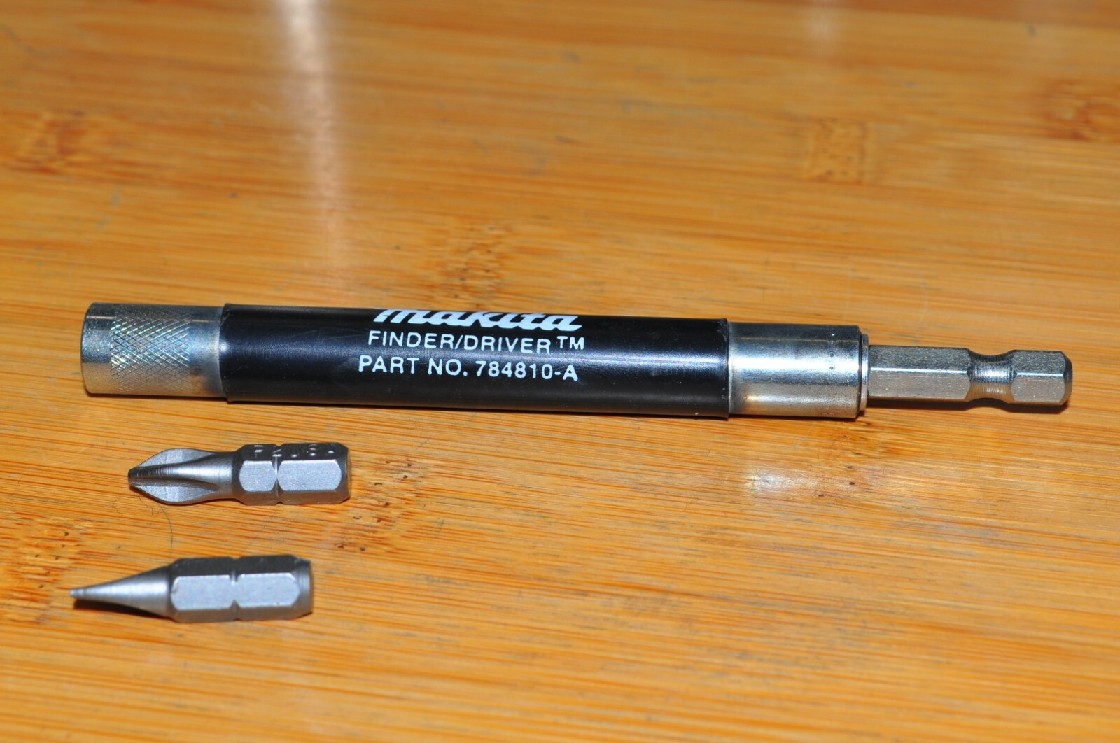 Makita 784810A Magnetic Bit Holder with Two driver Bits  4-5/8" ln Made in USA