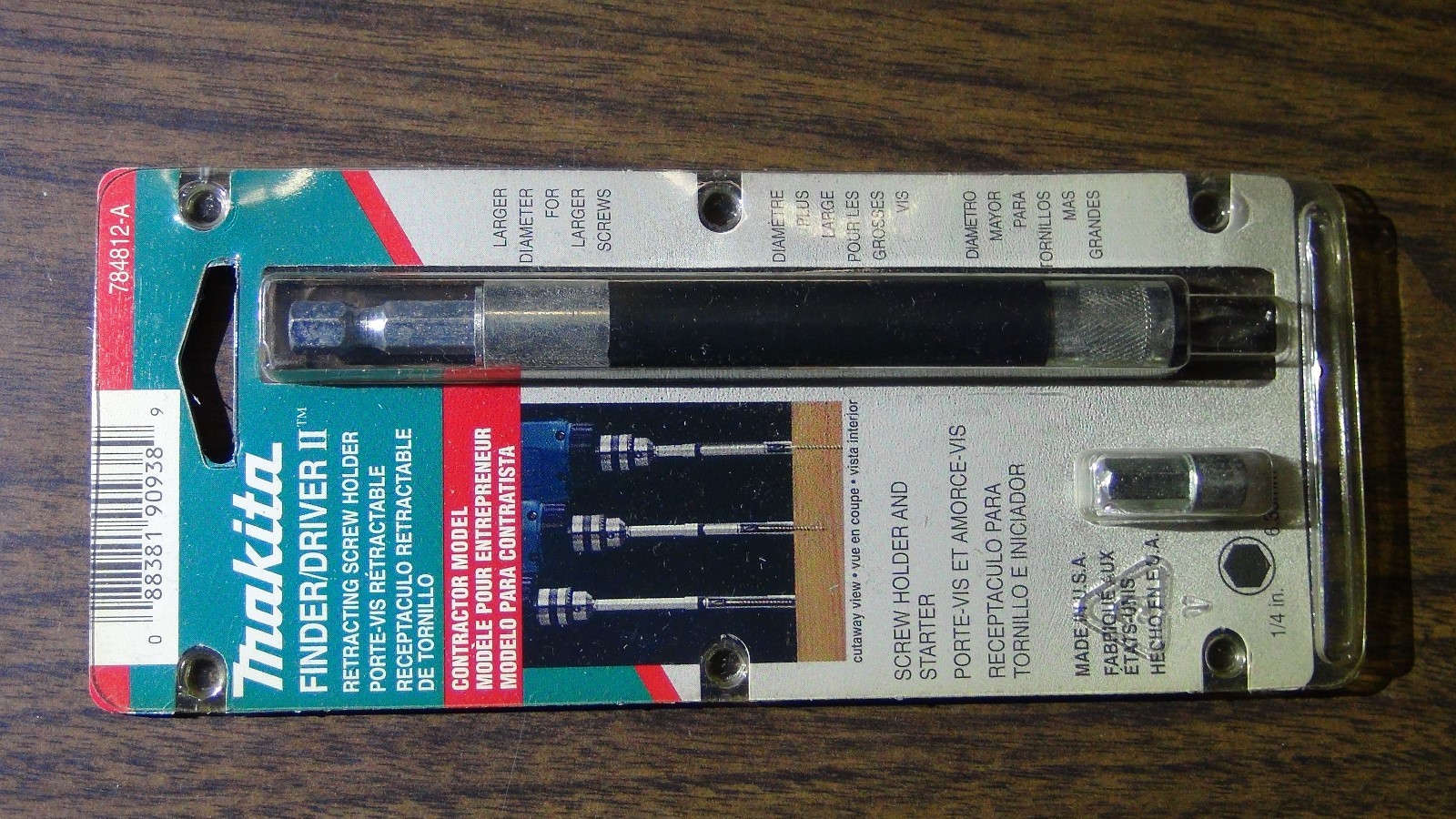 Makita 784812-A Contractor Finder Driver Retract Screw Bit Holder Made in USA