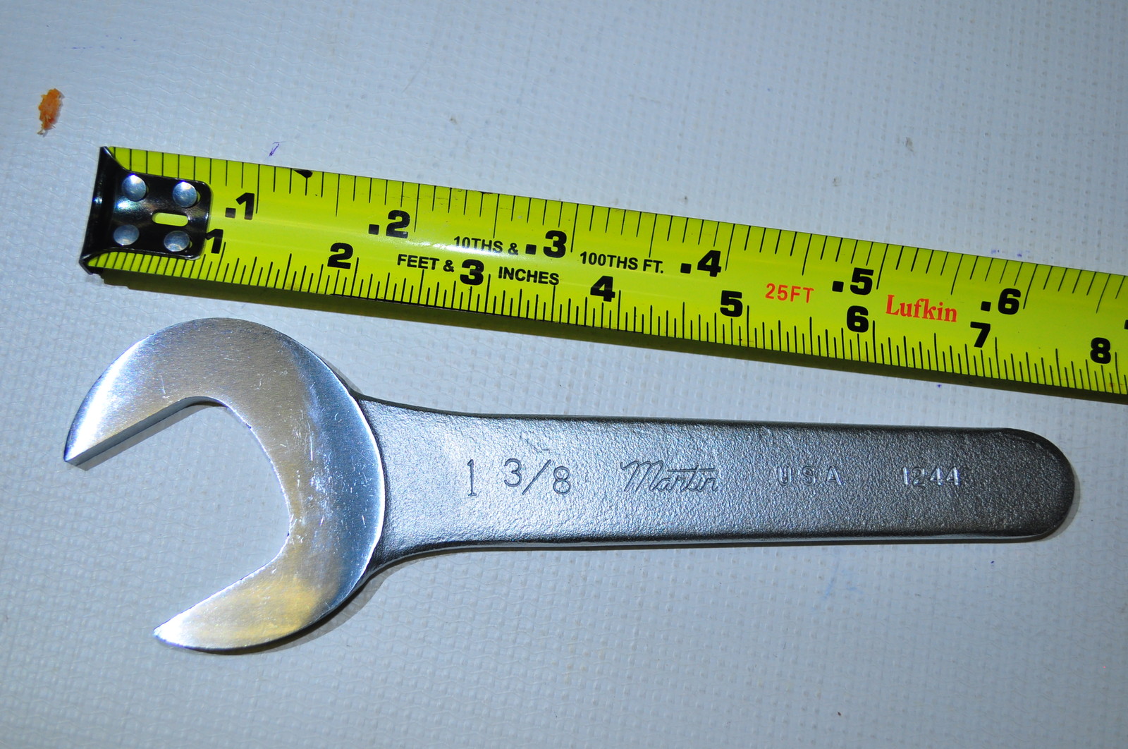 Martin 1244 Short Thin Pattern Service Wrench size 1-3/8" inchThickness 6mm USA