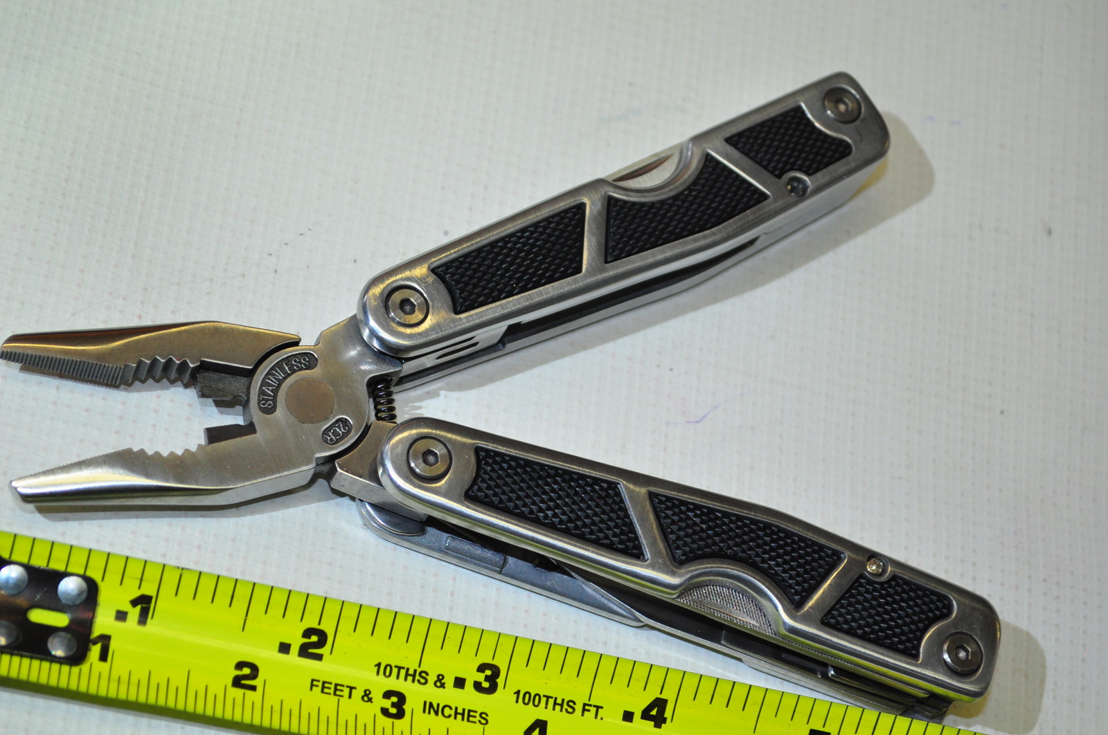 Multi-Tool Stainless Plier w/ silver Polish silver Handle 20 in One Sheffield