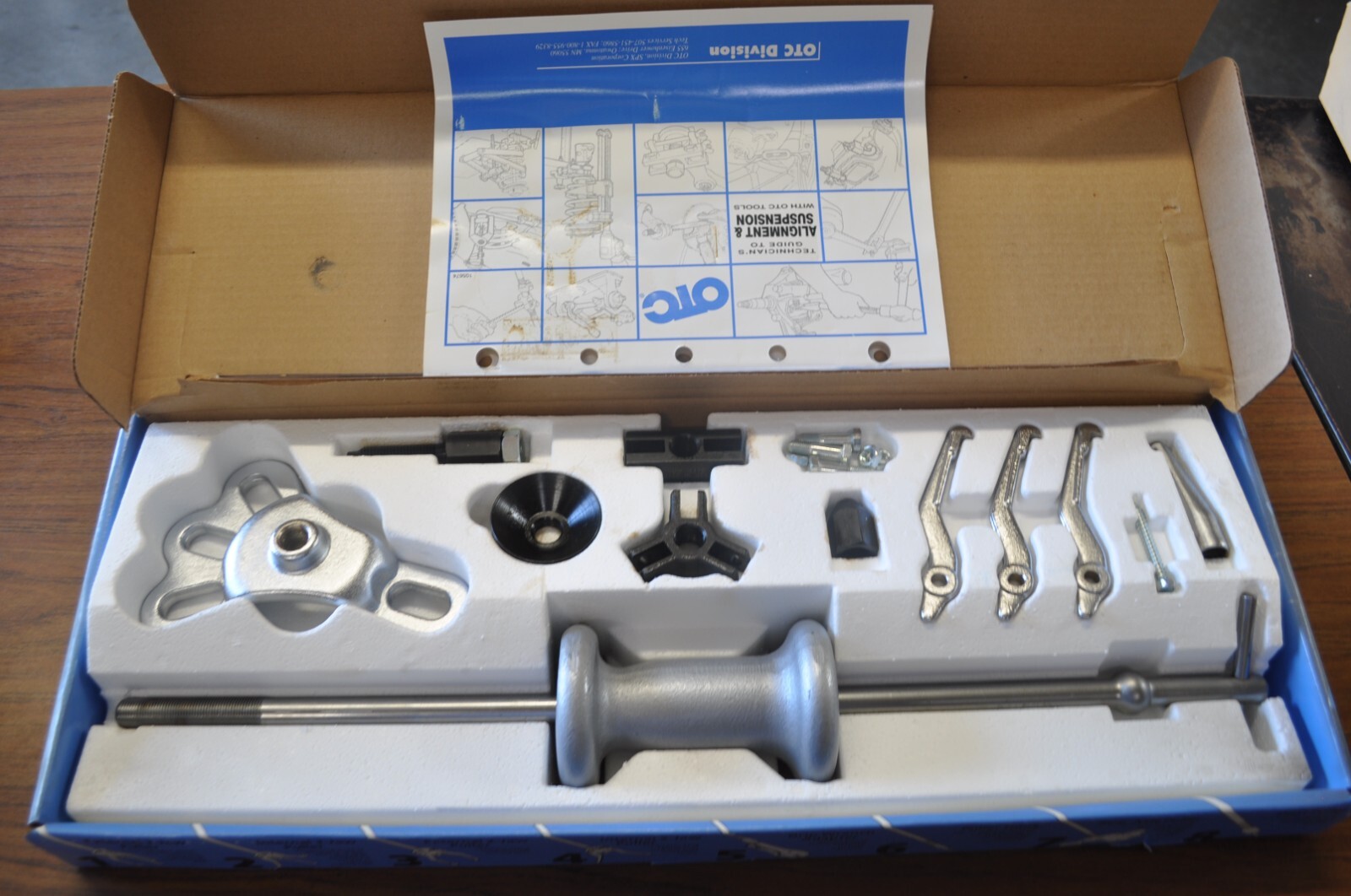 OTC 1179 Puller Set Slide Hammer 8 Way -Silver Slapper w/ Alignment Guide USA