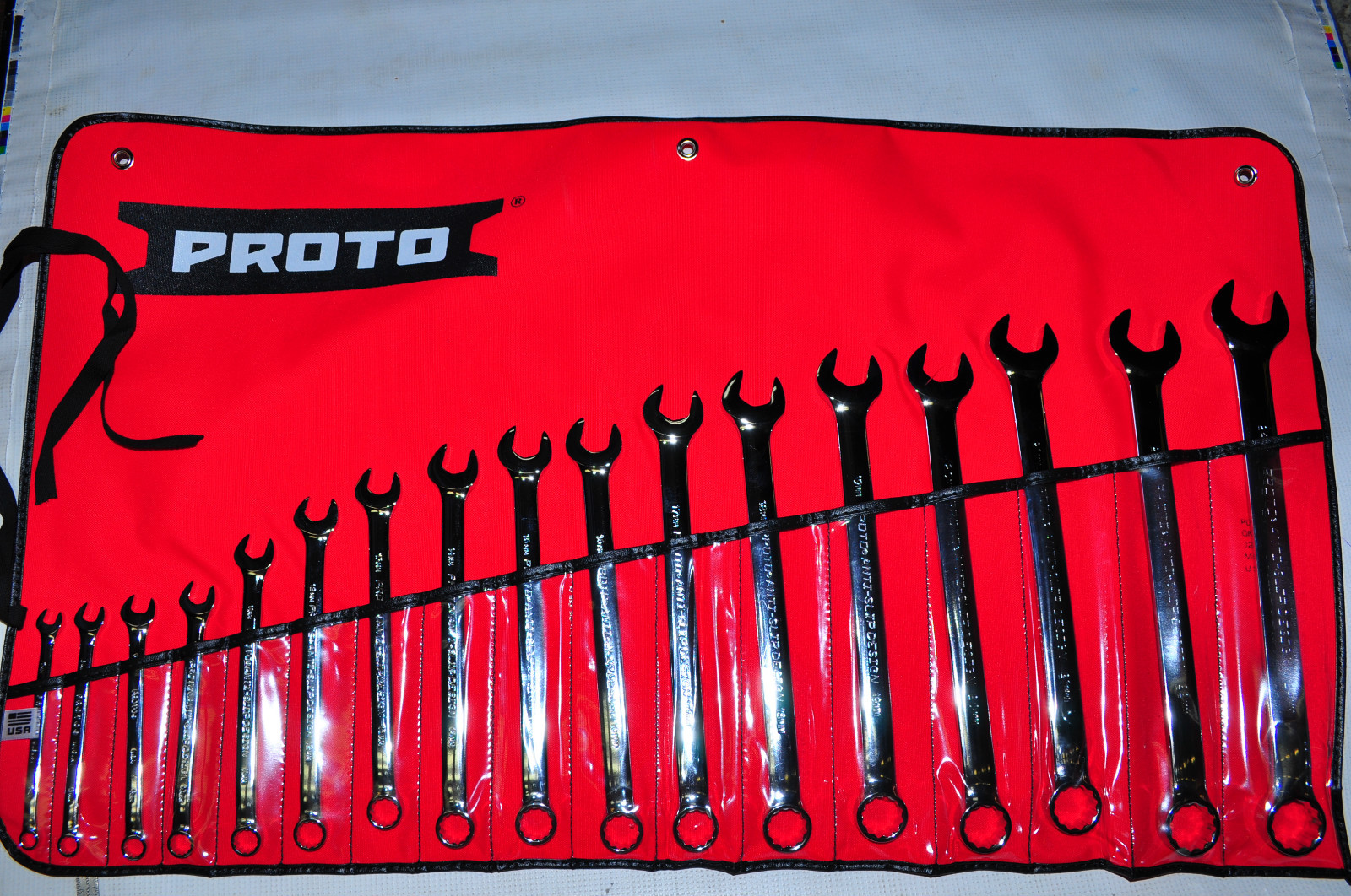 Proto® J1200RM-T500 17 Piece Full Polish Metric Combination Wrench Set 7-24 MM