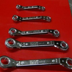 RATCHET WRENCH 5 PS DOUBLE BOX OFFSET  REVERSIBLE  1/4" to 7/8" Oldforge 7326 US