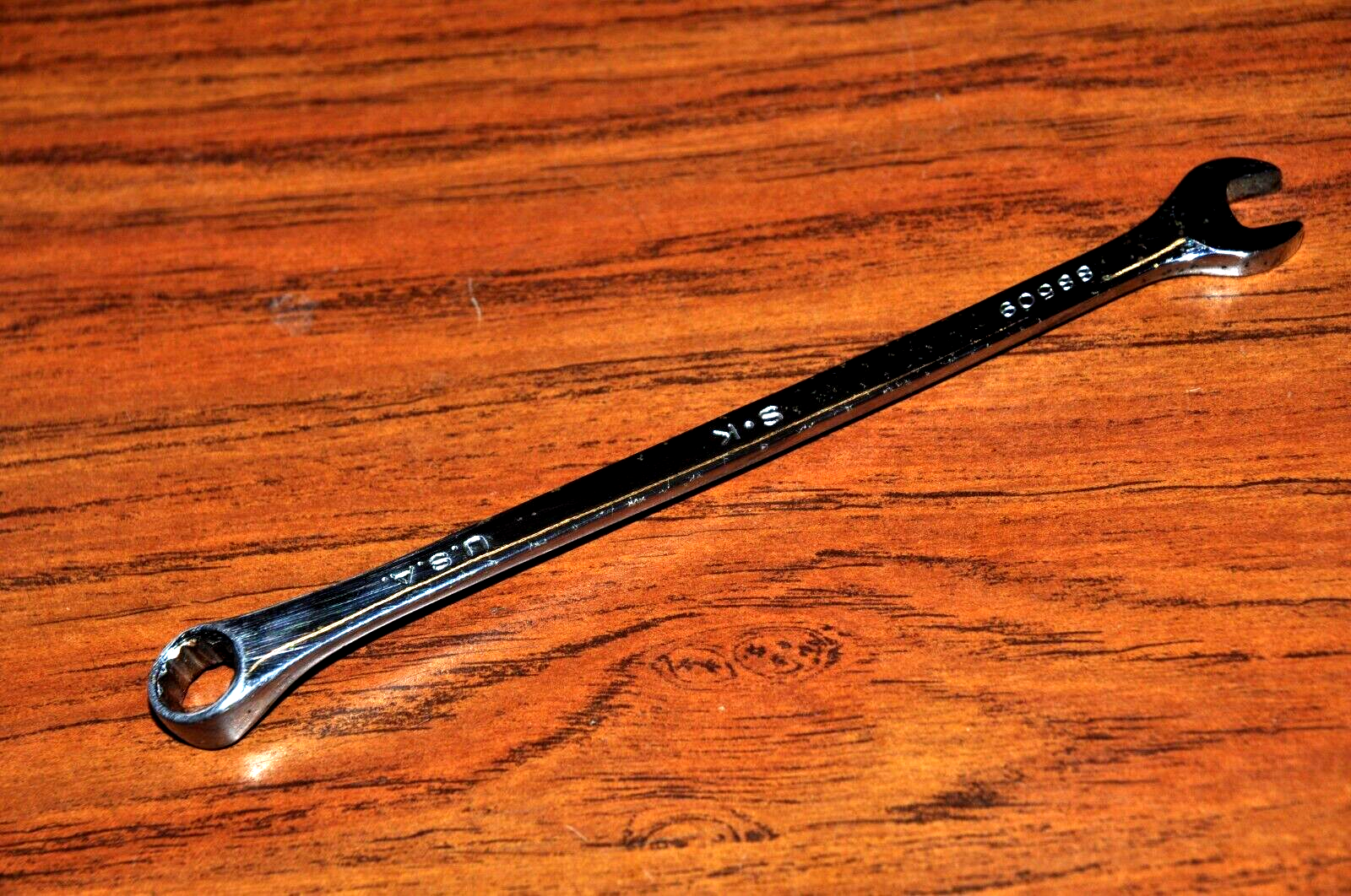 SK Hand Tools 88509 9mm - 12 Point SuperKrome Long Pattern Combination Wrench