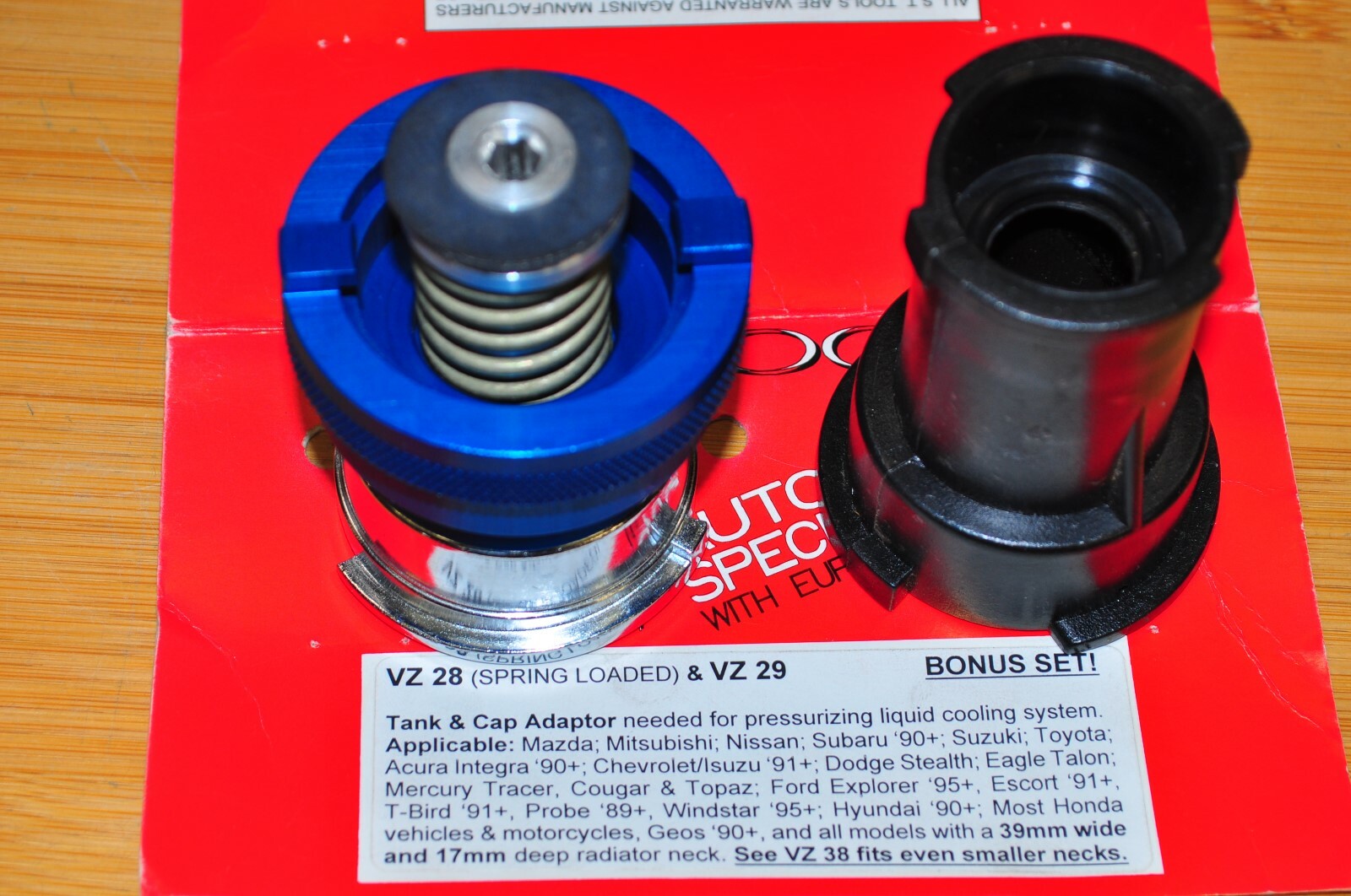 Sir Radiator Tank Cap Cooling Adapter set Asian,Toyota Honda Ford Subaru Mazda