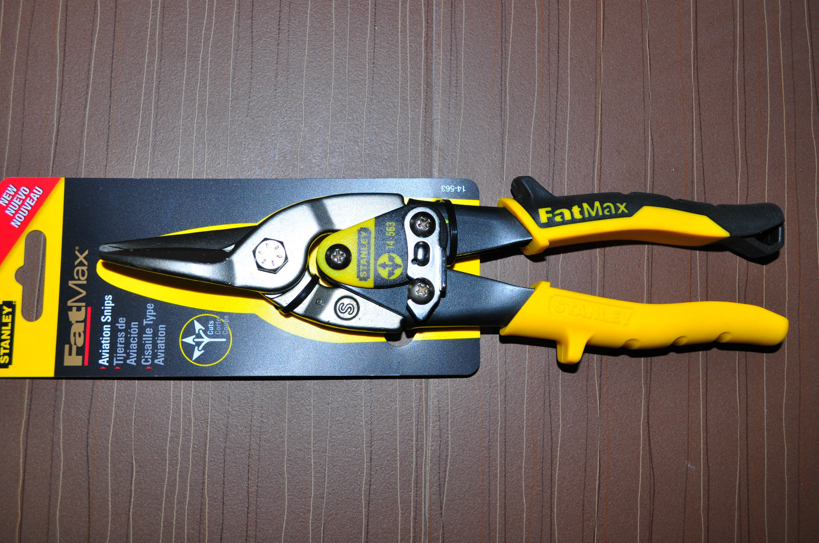 Stanley FATMAX® Straight Cut Compound Action Aviation Snips 10" Yellow 14-563