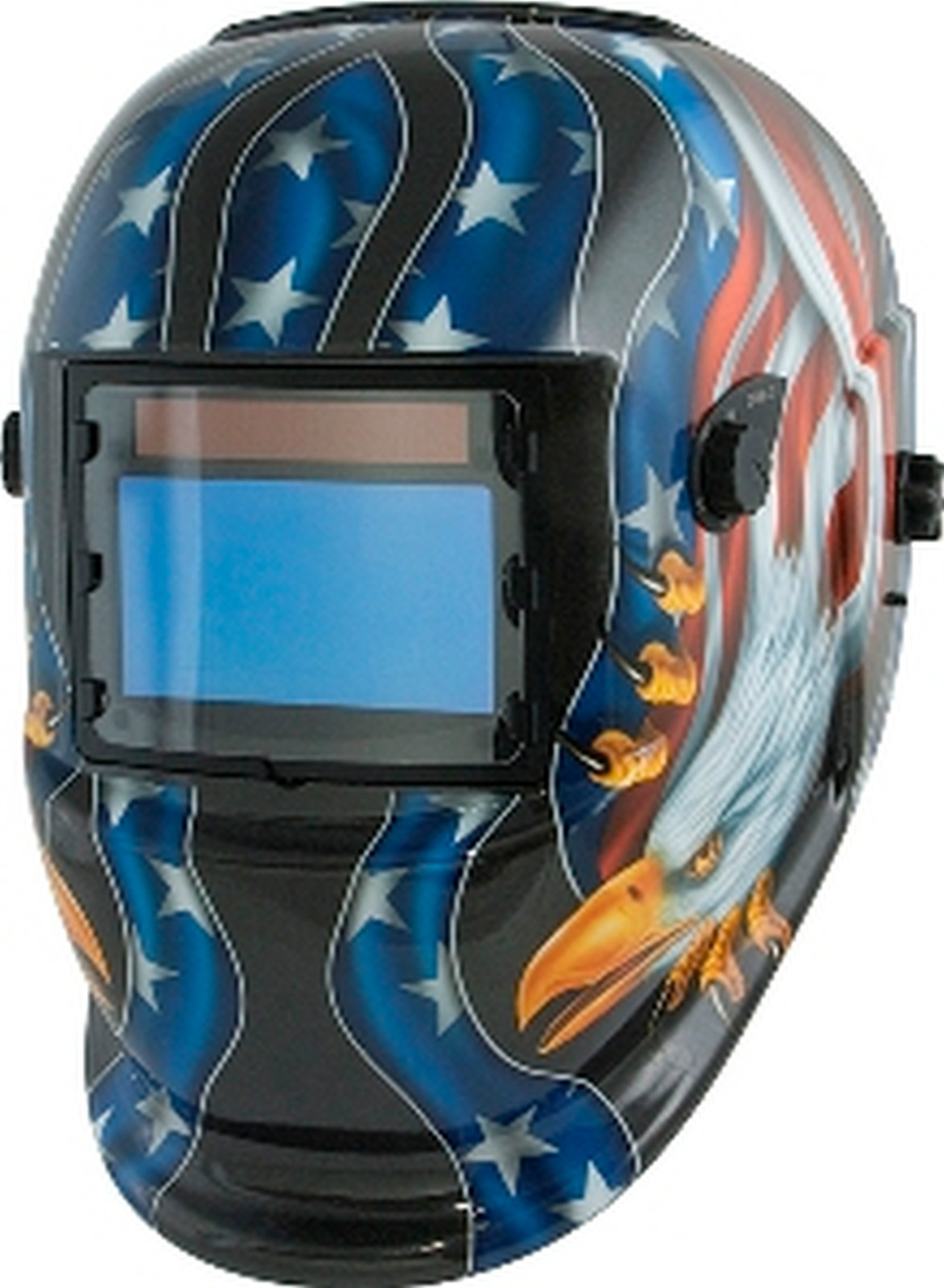 Titan Tools 41265 Welding Helmet Solar Power Auto-Darkening Eagle Graphics