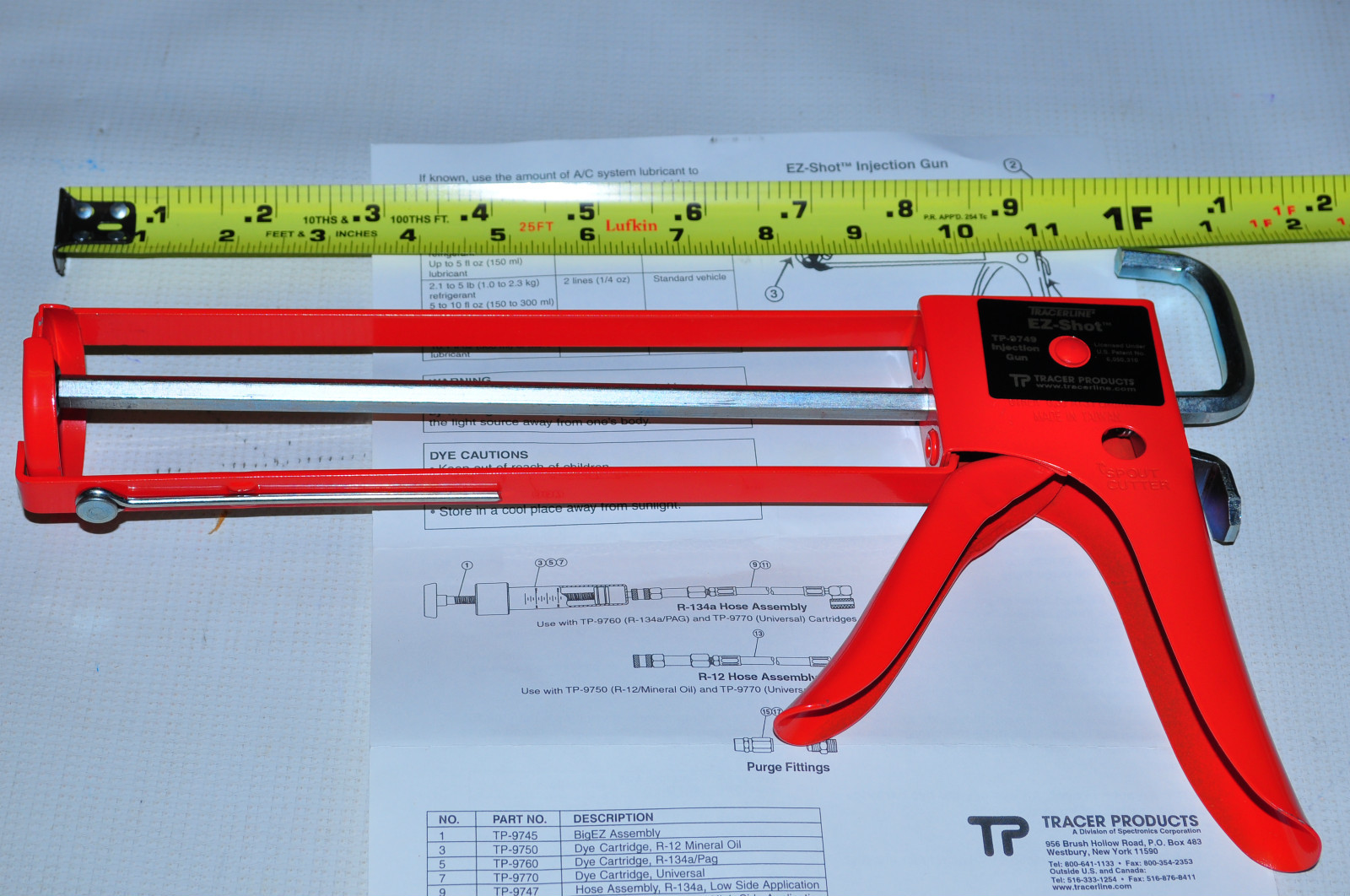 Tracer - Spectronics EZ-Shot™ Injector Multi-Dose Dye Injector TP-9749