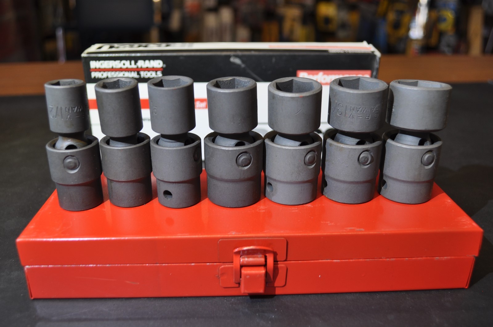 Universal Impact Socket 1/2'' Drive Ingersoll Rand 6362U 7-Piece 1/2" to 7/8"